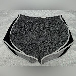 Nike Dri-FIT Running Shorts L Black White Animal Print Athletic Gym